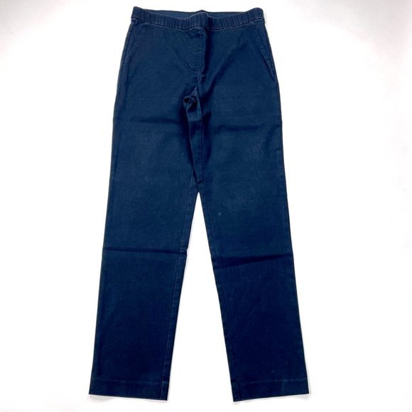 J Jill Ponte Slim Pants Women 10 Tall Elastic waist Stretch Flat Front Pull on - Picture 1 of 8